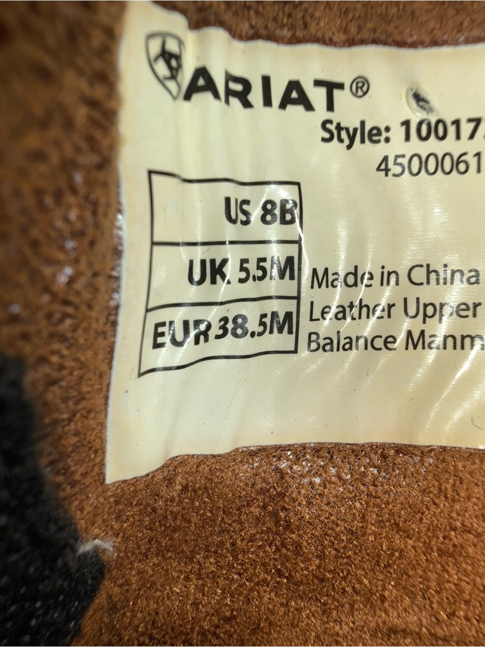 Black Women's Ariat Western Shortie Boots Size 8 - Picture 6 of 6